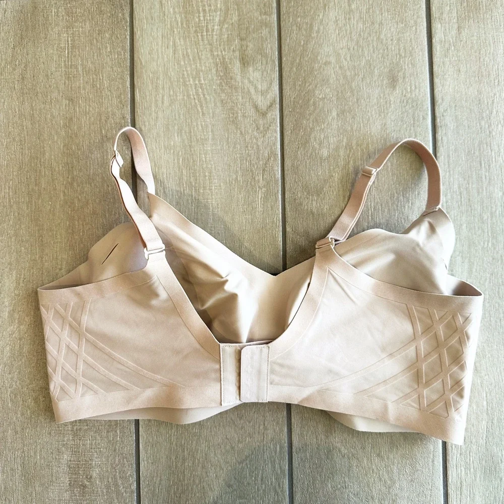Honeylove Wireless Bra Size 2X Tan‎ Padded Adjustable Comfort